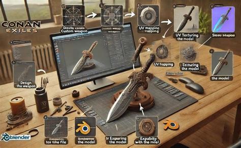 How To Create Custom Weapons For Conan Exiles Blender