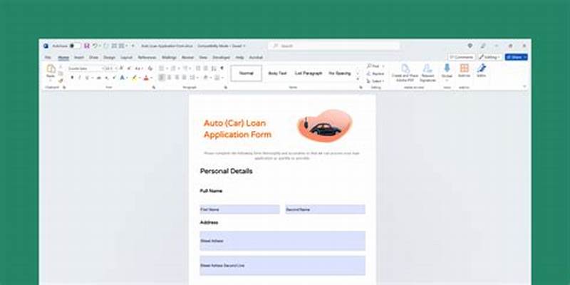 How To Create Filling Form In Word