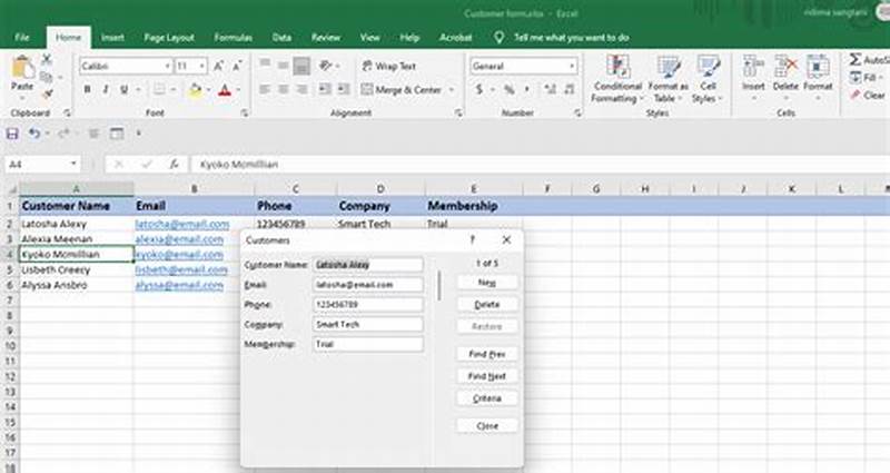 How To Create Form In Excel