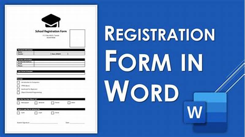 How To Create Registration Form In Word