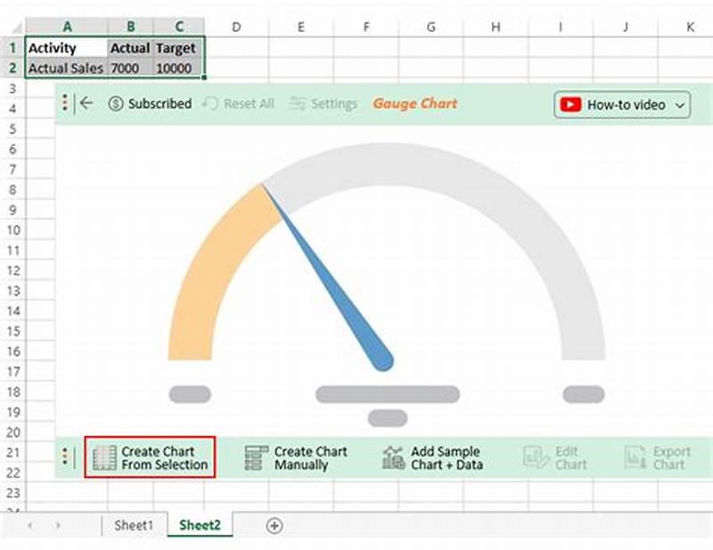 How To Create Speedometer Chart In Excel