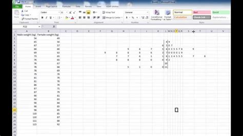 How To Create Stem And Leaf Plot In Excel