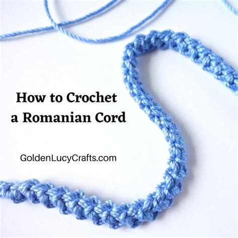 How To Crochet A Cord