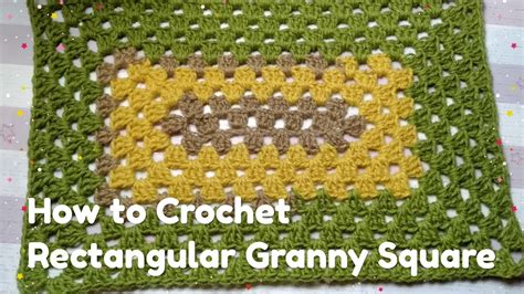How To Crochet A Rectangular Granny Square