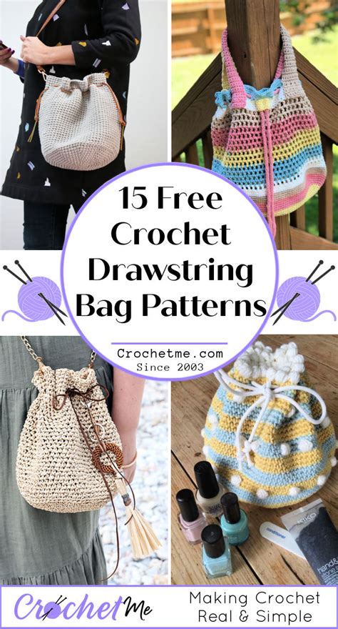 How To Crochet Drawstring Bag