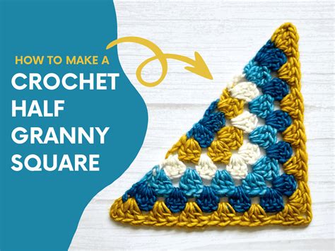 How To Crochet Half A Granny Square