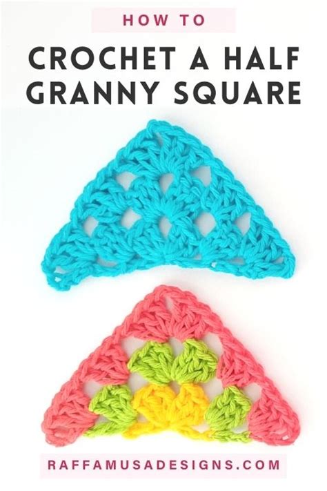 How To Crochet Half Granny Square