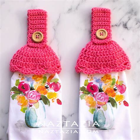 How To Crochet Kitchen Towel Topper
