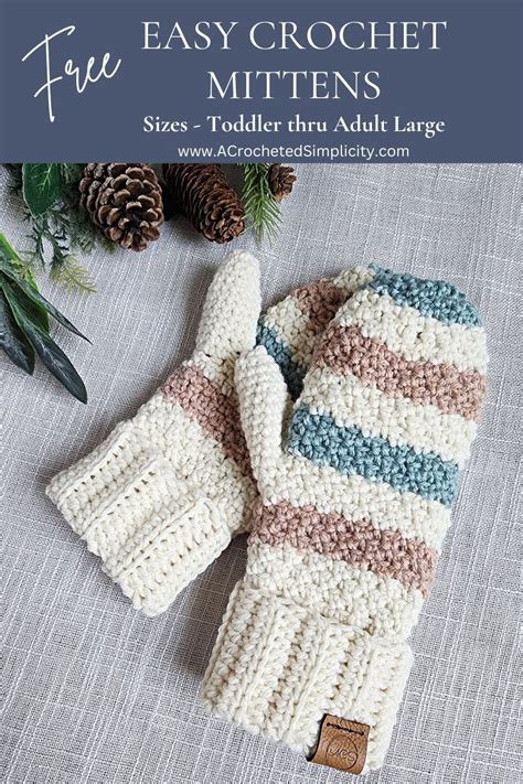 How To Crochet Mittens Easy