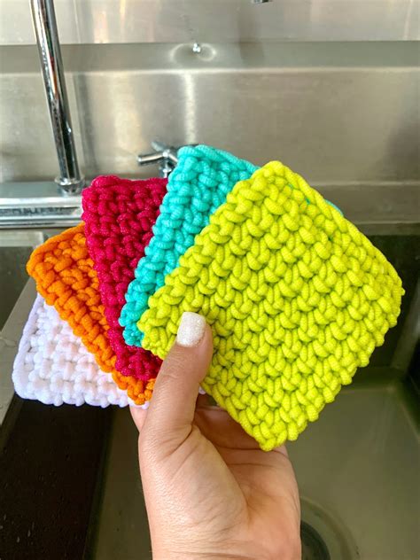 How To Crochet Scrubbies For Dishes