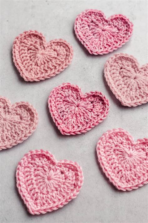 How To Crochet Small Hearts