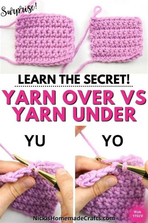 How To Crochet Yarn Under