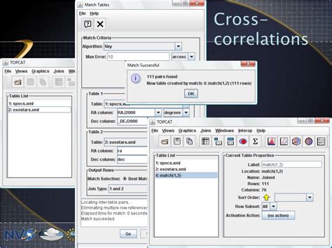 How To Cross Correlate Catalogs In Topcat
