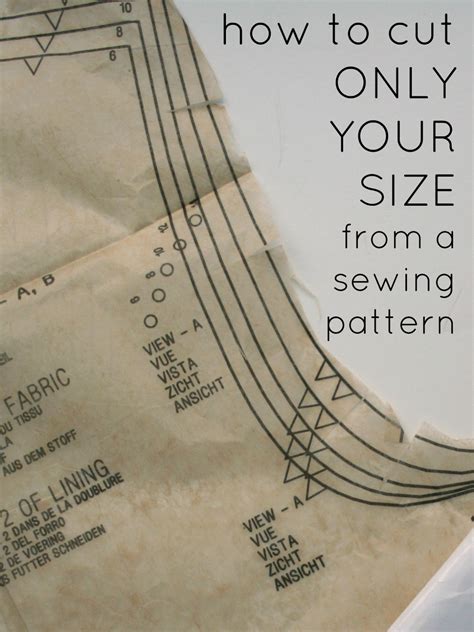 How To Cut Patterns For Sewing