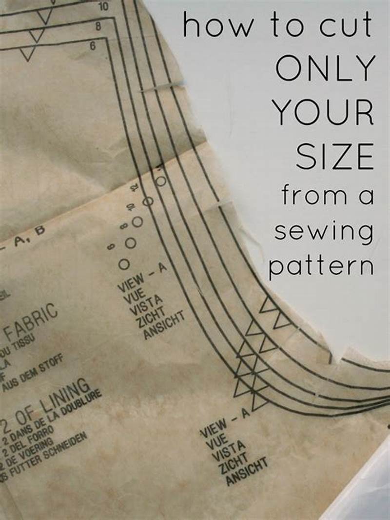 How To Cut Sewing Pattern