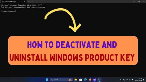 How To Deactivate Windows or Uninstall a Product Key