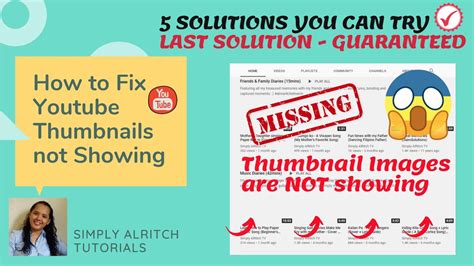 How To Deal With Youtube Thumbnails Not Showing Problem