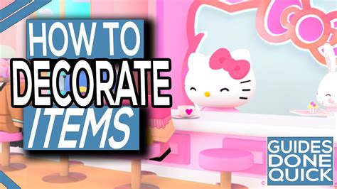 How To Decorate Items In My Hello Kitty Cafe - YouTube