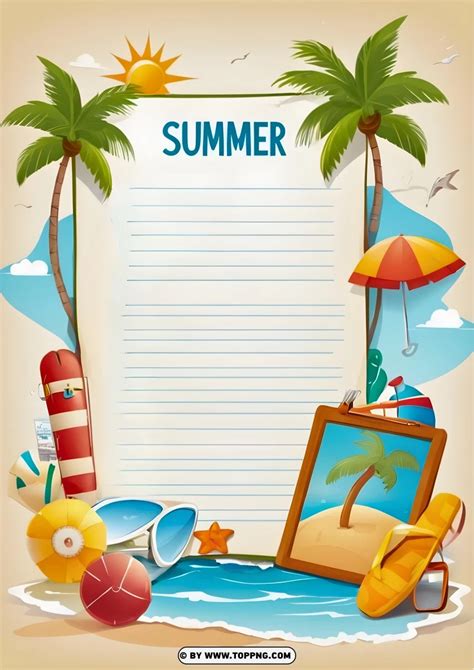 How To Decorate Summer Vacation Homework Register