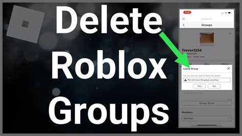 How To Delete A Group On Roblox - YouTube