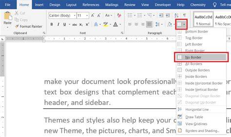 How To Delete A Lines In A Word Template