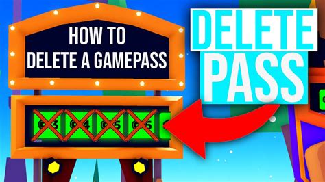 How To Delete Gamepass On Roblox