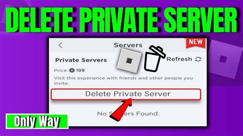 How To Delete Roblox Private Server - YouTube