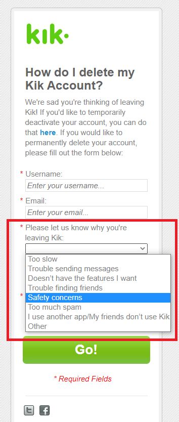 How To Delete Your Kik Account