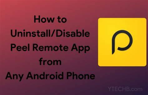 Step-by-Step Guide on Disabling Peel Remote App - Say Goodbye to Unwanted TV Interruptions!