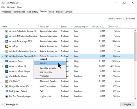 How To Disable Startup Programs In Windows 10