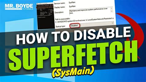 How To Disable Superfetch (Sysmain) In Windows 10
