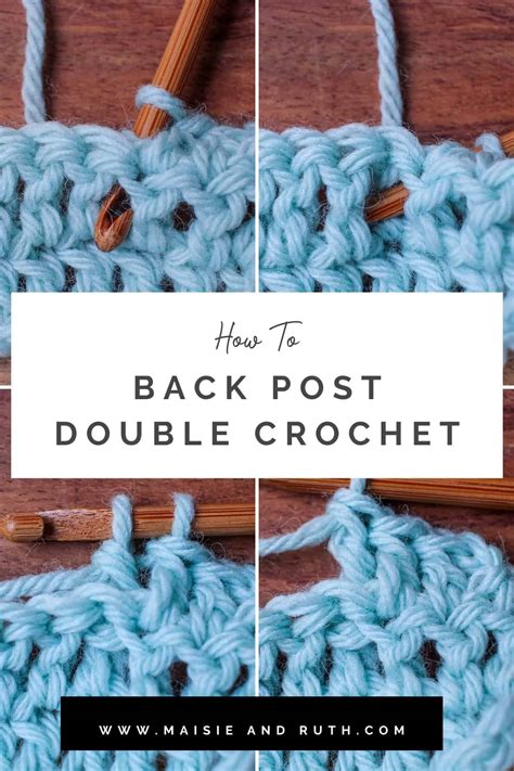 How To Do Back Post Double Crochet
