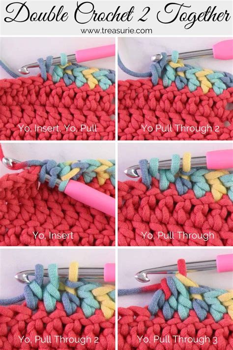 How To Double Crochet 2 Together