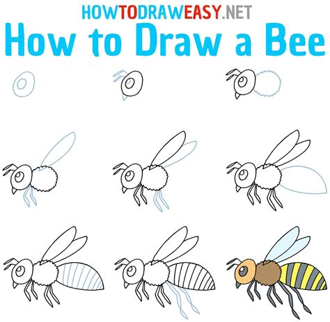 How To Draw A Bumblebee Step By Step