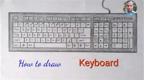 How To Draw A Computer Keyboard