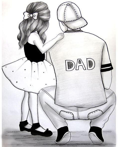 How To Draw A Dad And A Daughter