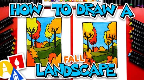 How To Draw A Fall Landscape