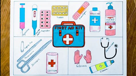 How To Draw A First Aid Kit