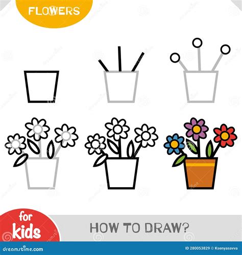 How To Draw A Flower Pot Step By Step