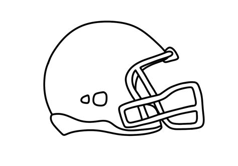 How To Draw A Football Helmet With A Visor