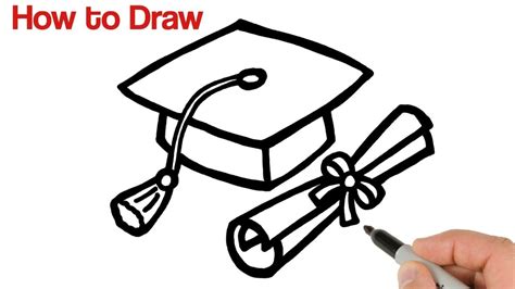 How To Draw A Graduation Diploma