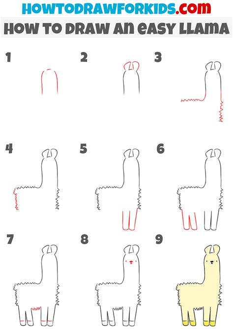How To Draw A Llama Easy