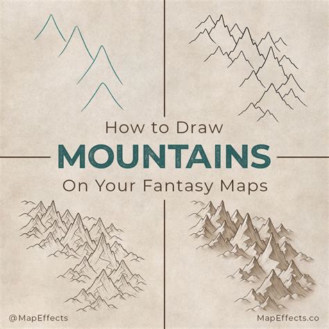 How To Draw A Mountain On A Map