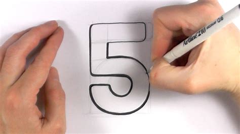 How To Draw A Number 5