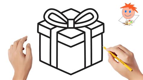 How To Draw A Present Box