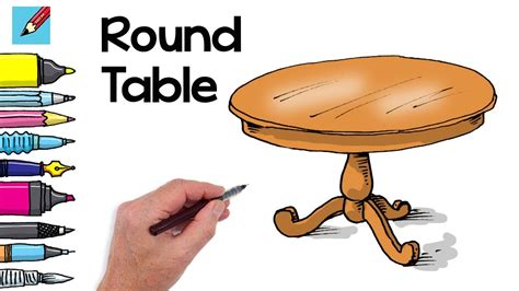 How To Draw A Round Table