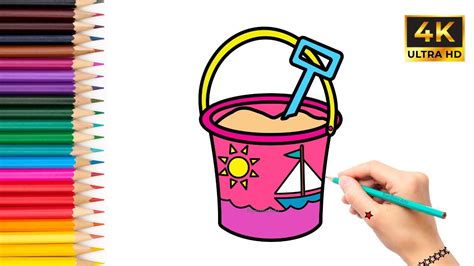 How To Draw A Sand Bucket