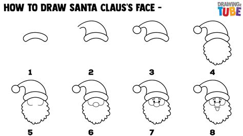 How To Draw A Santa Face Step By Step