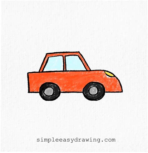How To Draw A Simple Car