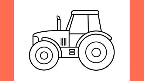 How To Draw A Simple Tractor